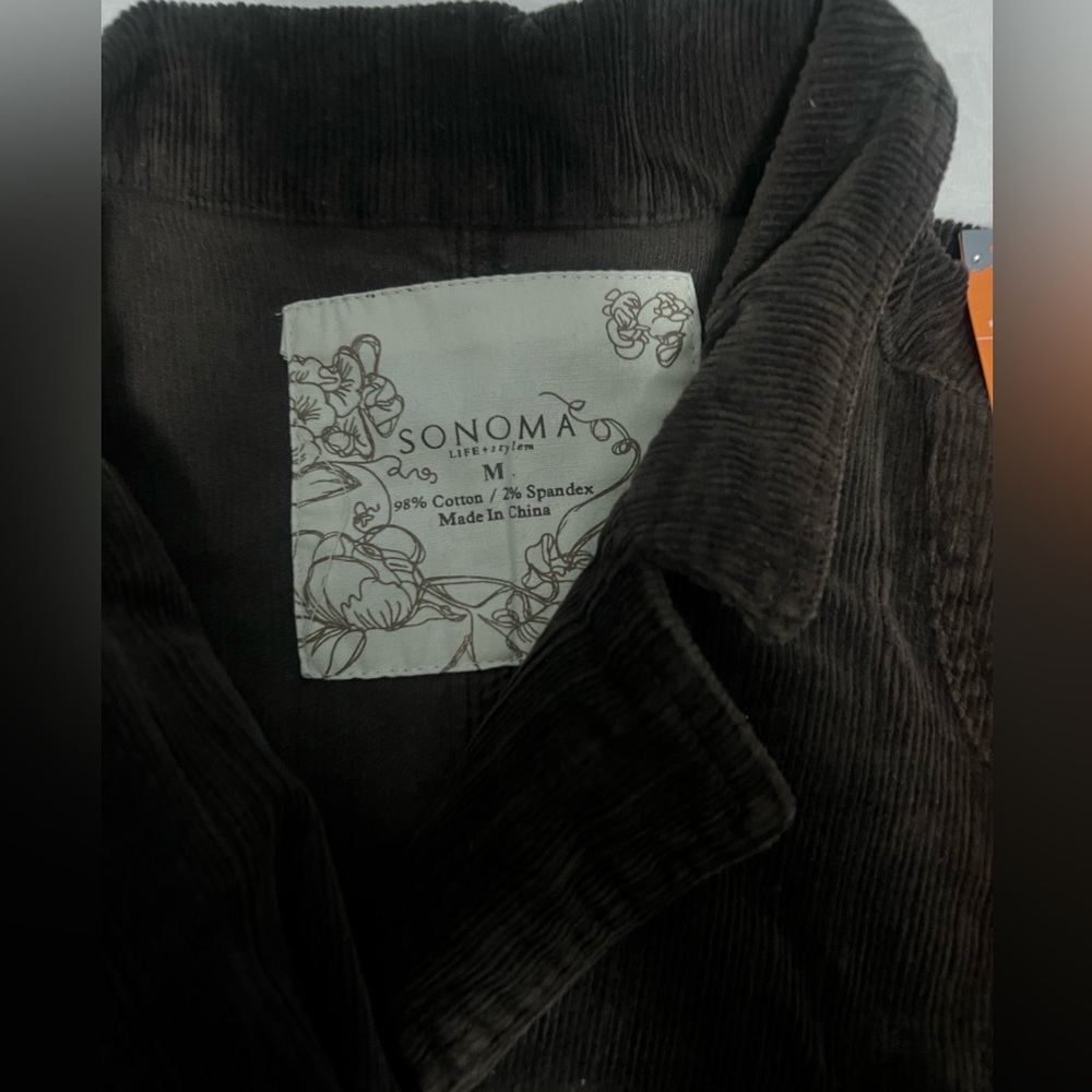 Sonoma Dark Brown Corduroy Blazer - Picture 5 of 6